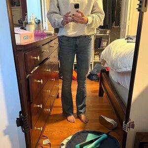 MOTHER Blue Boot Cut Jeans